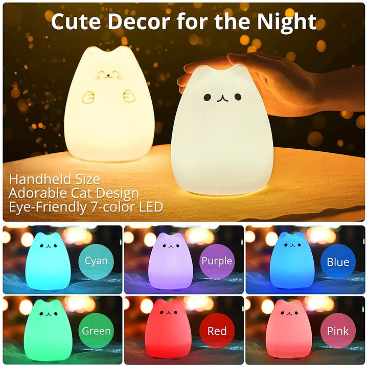 GoLine Cat Lamp with Remote Control, A Perfect Gift for Teens and Kids