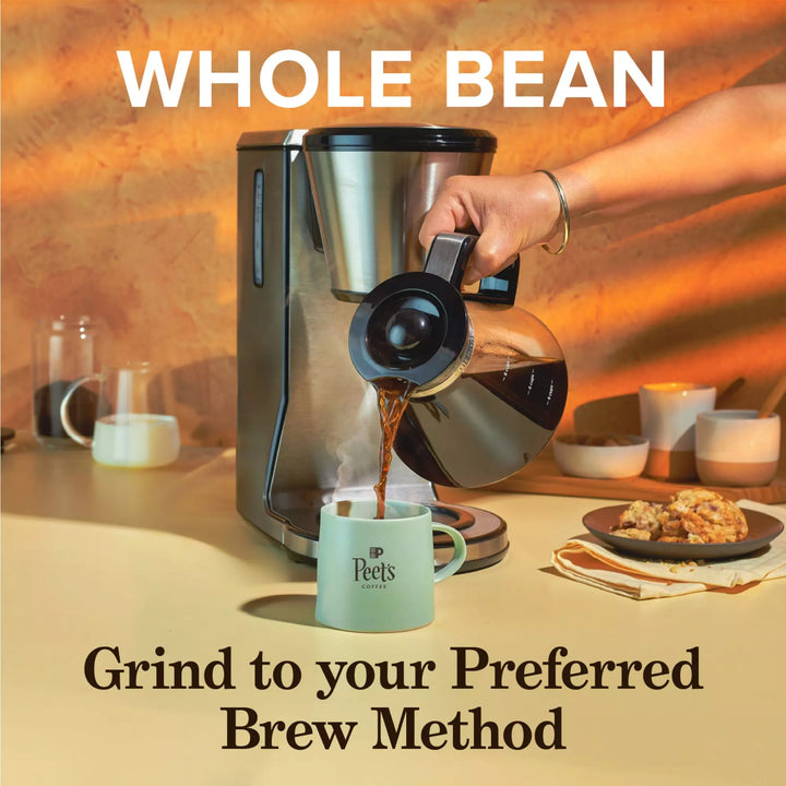 Peet's Coffee House Blend Whole Bean Coffee, Premium Dark Roast