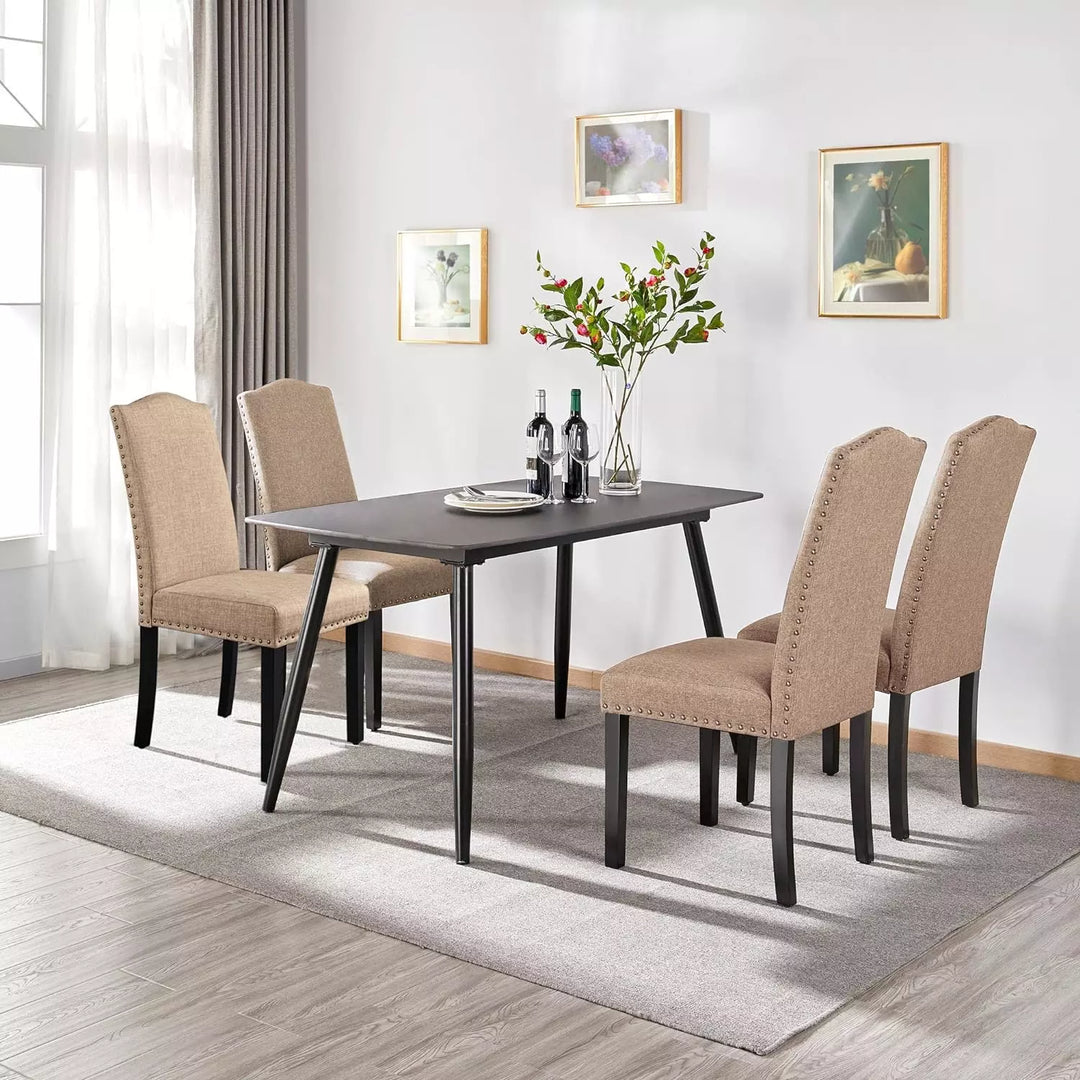 Dining Chairs Set of 6 Upholstered Parsons, Kitchen or Living Room