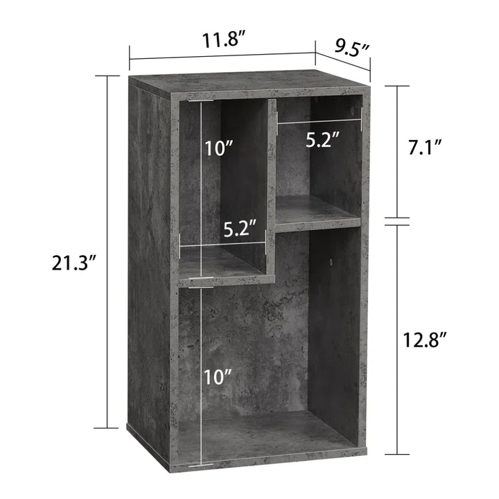 Set of 2 Small Modern Bookcases