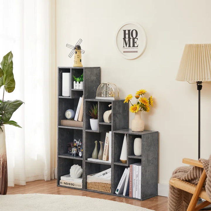 Set of 2 Small Modern Bookcases