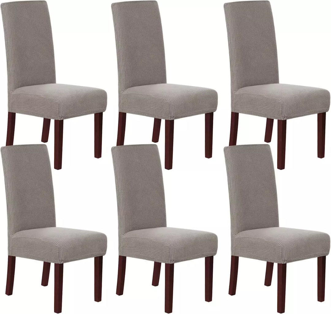 Stretch Dining Chair Covers, Set of 6 Chair Covers for Dining Room