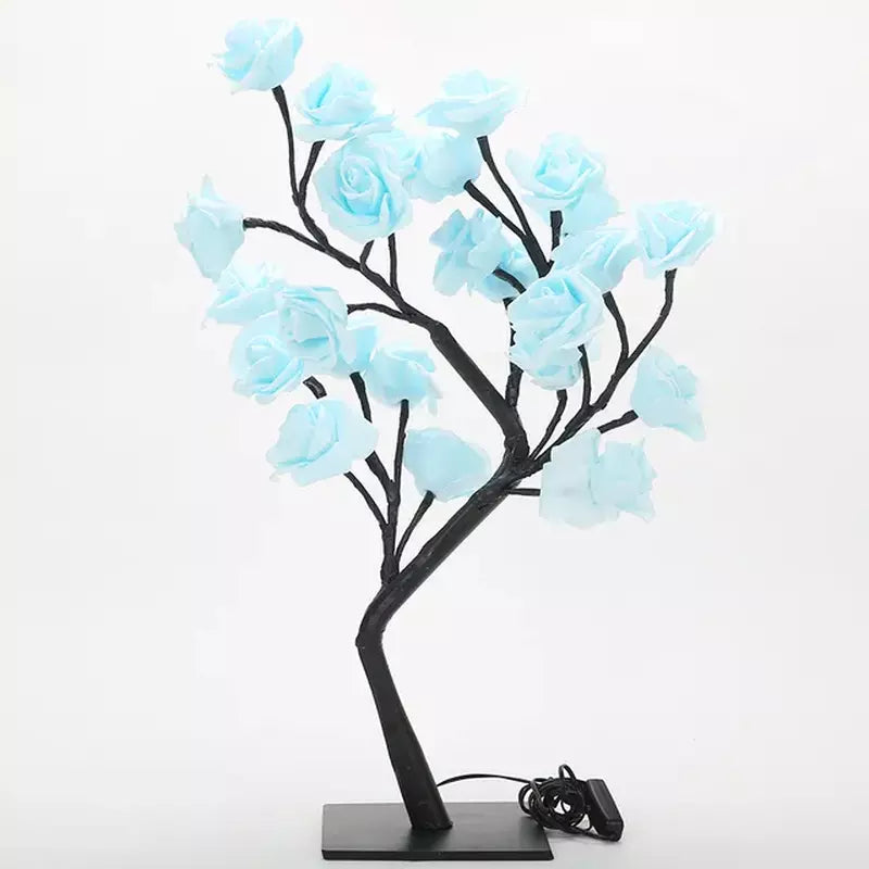 Romantic 24 LED Rose Tree Light with USB Plug